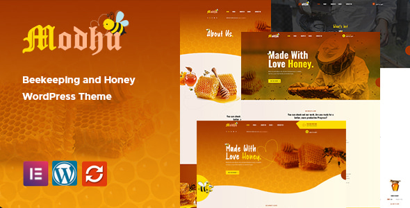Modhu – 养蜂和蜂蜜 WordPress 主题