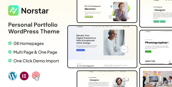 Norstar – 个人作品集 WordPress 主题