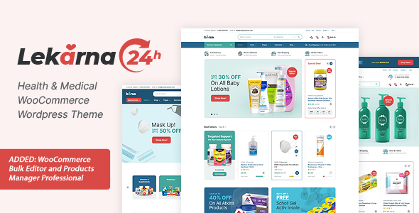 Lekarna24 – 健康与医疗WooCommerce主题