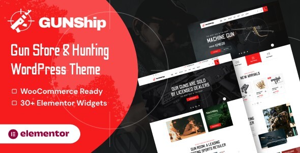 Gunship – 枪械商店和狩猎WordPress主题