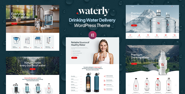 Waterly – 饮用水配送 WordPress 主题