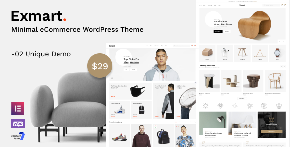 Exmart – 最小电子商务 WordPress 主题