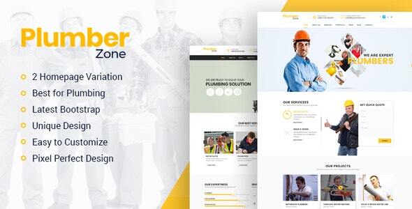 Plumber Zone – 管道、修理和建筑WordPress主题