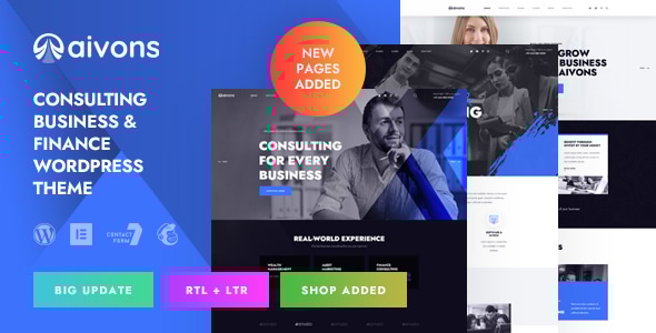 Aivons – 商业咨询 WordPress 主题