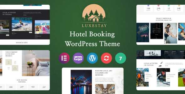 LuxeStay – 酒店预订 WordPress 主题