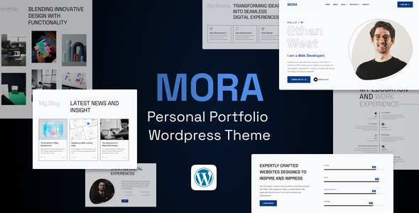 Mora – 个人作品集 WordPress 主题