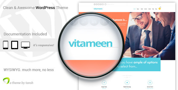 Vitameen Business 响应式 WordPress 主题