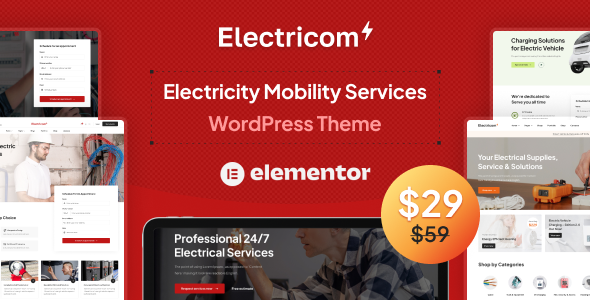 Electricom – 电力移动服务 WordPress 主题