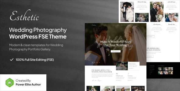 美学 – 婚纱摄影 FSE WordPress 主题