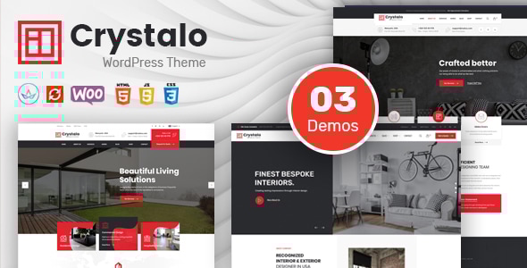 Crystalo – 建筑和室内设计 WordPress 主题
