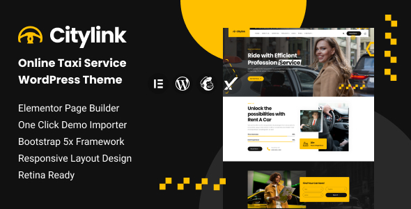 Citylink – 在线出租车服务 WordPress 主题