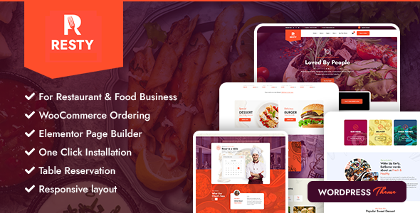 Resty – 餐厅 WooCommerce WordPress 主题