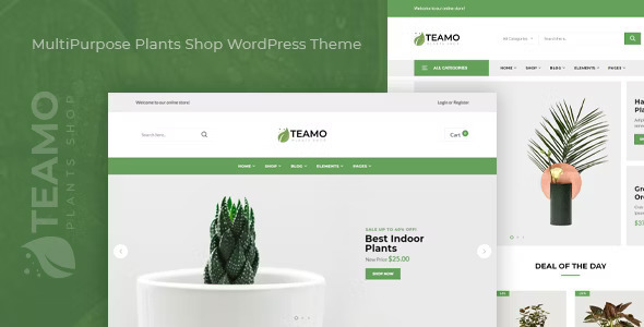 Teamo – MultiPurpose Plants Shop WordPress 主题