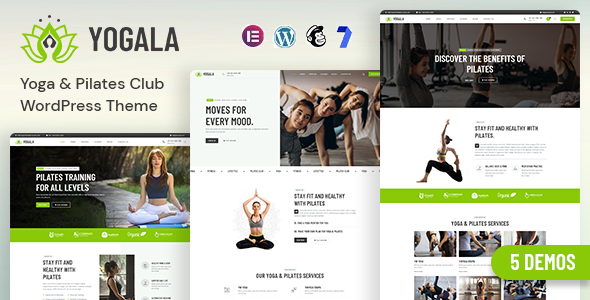 Yogala – 瑜伽和普拉提俱乐部WordPress主题