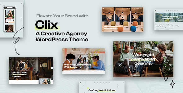 Clix – 创意数字代理 WordPress 主题