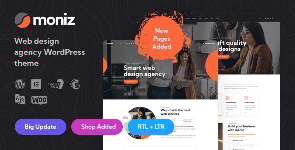 Moniz – 网页设计机构 WordPress 主题