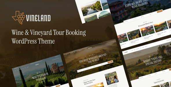 Vineland – 葡萄酒与葡萄园旅游预订WordPress主题
