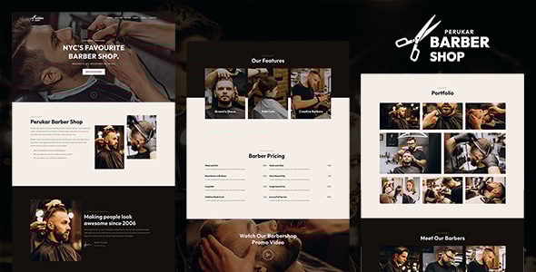 Perukar – 理发师 WordPress 主题