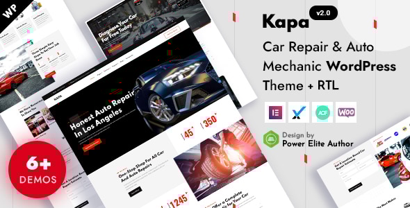 Kapa – 汽车维修和汽车服务Elementor WordPress主题