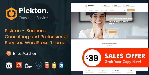Pickton – 咨询 WordPress 主题