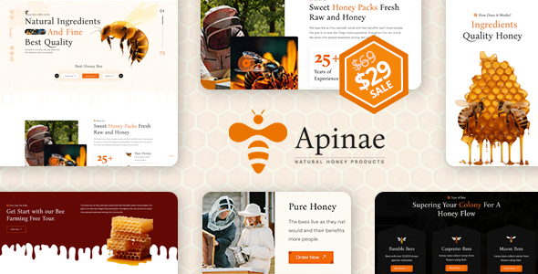 Apinae – 养蜂和蜂蜜店 WordPress 主题