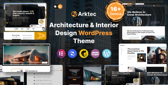 Arktec – 建筑 WordPress 主题