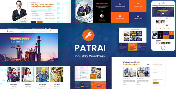Patrai Industry – 工业 WordPress 主题