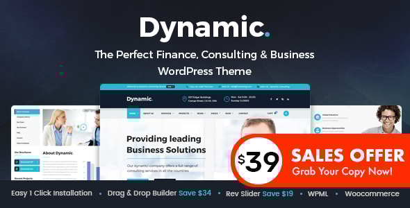 动态 – 金融和咨询业务 WordPress 主题
