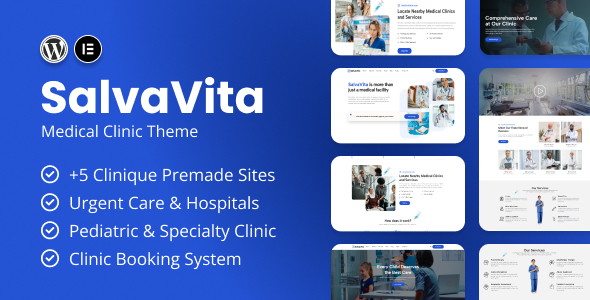 SalvaVita – 医疗诊所 WordPress 主题