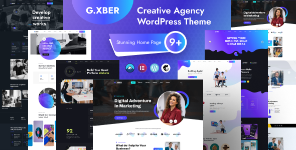 Gxber – 创意机构 WordPress 主题