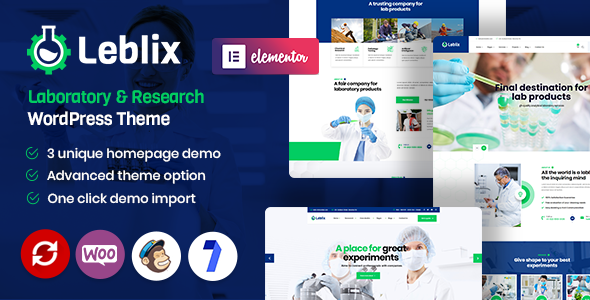 Leblix – 实验室与研究WordPress主题