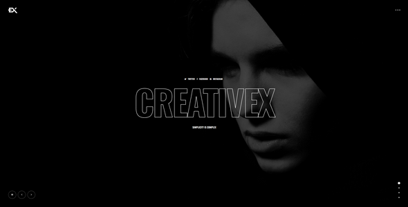 Creativex – 一个大胆的投资组合 WordPress 主题