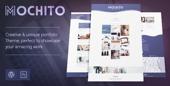 Mochito – 单页投资组合 Ajax WordPress 主题