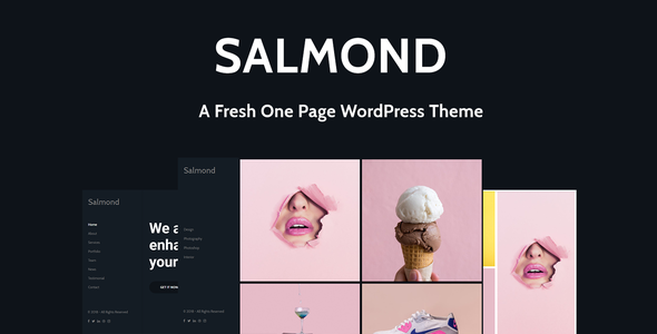 Salmond – 一个新鲜的单页 WordPress 主题