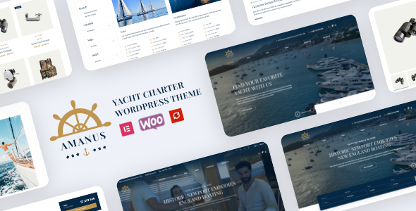 Amanus – 船、游艇租赁 WordPress 主题