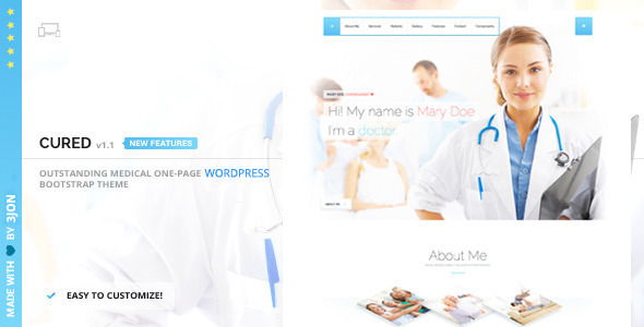 治愈 – 单页医生 WordPress 主题