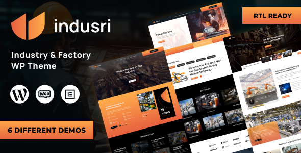 Indusri – 工业与工厂WordPress主题