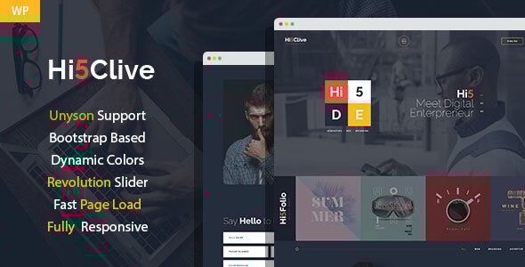 Hi5Clive – 数字营销企业家 WordPress 主题