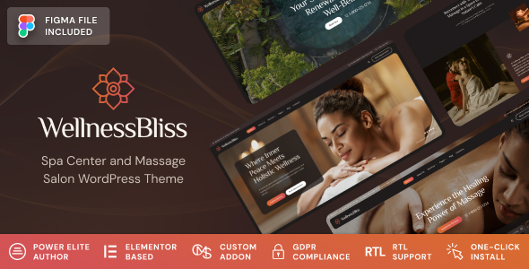 Wellness Bliss – 按摩沙龙和水疗WordPress主题
