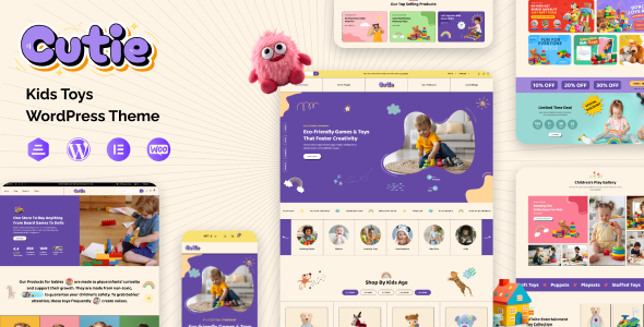 Cutie – 儿童学校，玩具店主题