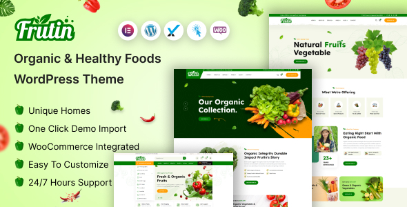 Frutin – 有机与健康食品WordPress主题