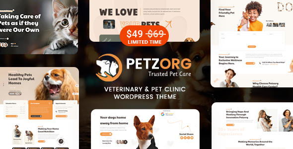 Petzorg – 兽医和宠物护理诊所WordPress主题
