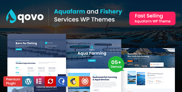 Aqovo – 水产养殖场和渔业服务 WordPress 主题