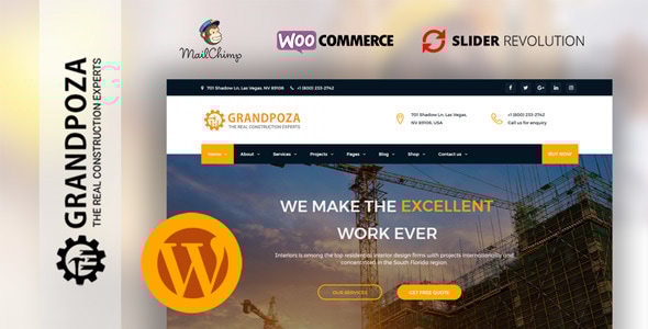Grandpoza – 建筑 WordPress 主题