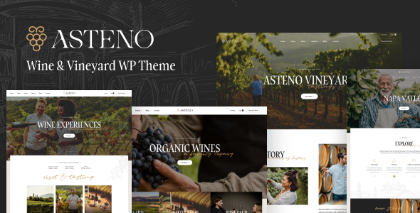 Asteno – Wine  Vineyard WP 主题