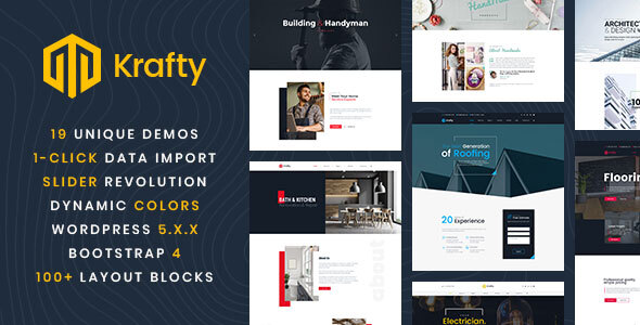 Krafty – 维修和建筑 WordPress 主题