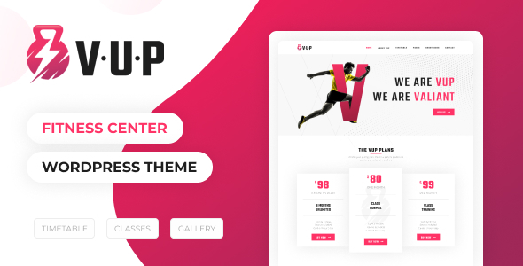 VUP – 健身中心 WordPress 主题