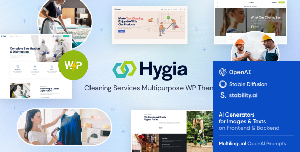 Hygia – 清洁服务 WordPress 主题