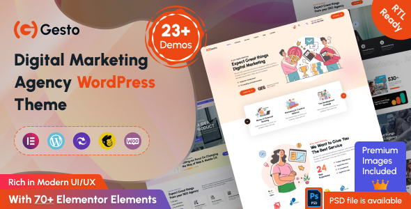 Gesto – 数字营销机构 WordPress 主题