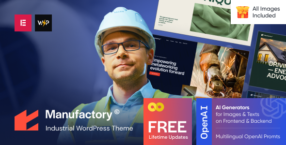 Manufactory – 工业 WordPress 主题